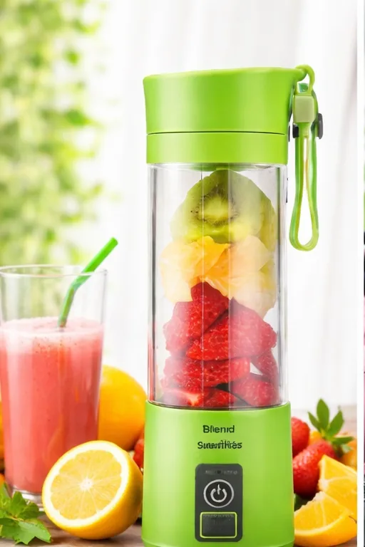 Portable Juicer Cup Rechargeable Battery Juice Blender