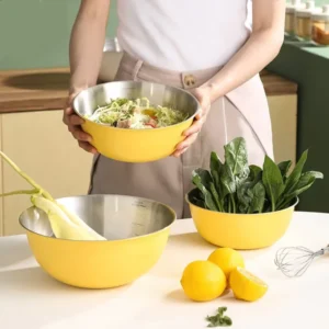 4-Piece Stainless Steel Mixing Bowl Set, right prep tools