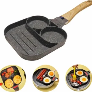 2-Hole Non-Stick Breakfast Frying Pan