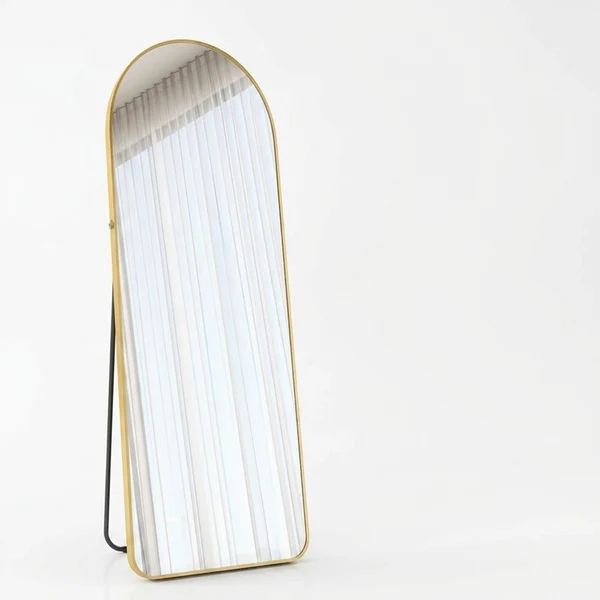 Aluminum Alloy Full Length Arch Floor Mirror - Image 3