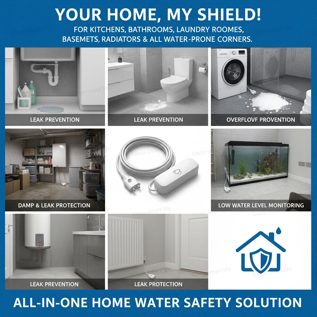 Tuya Zigbee Water Leak Sensor Flood Leakage Detector Smart Life - Image 2